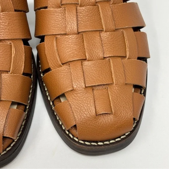 EVERLANE Brazilian Leather Fisherman Sandal in Adobe Brown - Picture 8 of 11